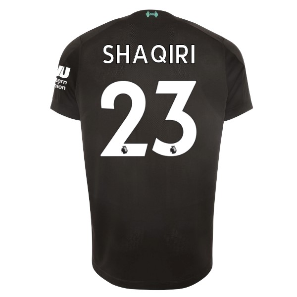 Camiseta Liverpool NO.23 Shaqiri Tercera 2019-2020 Negro